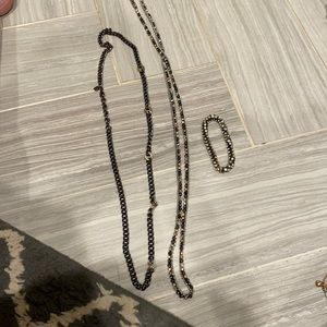 Necklaces and matching bracelet